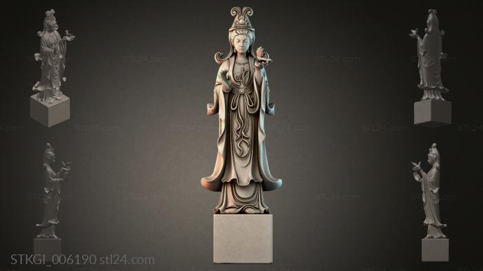 Статуэтки девушек (STKGI_006190) 3D модель для ЧПУ станка