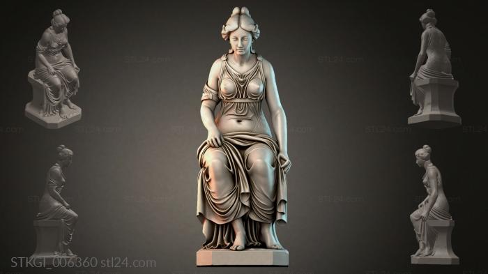 Статуэтки девушек (STKGI_006360) 3D модель для ЧПУ станка