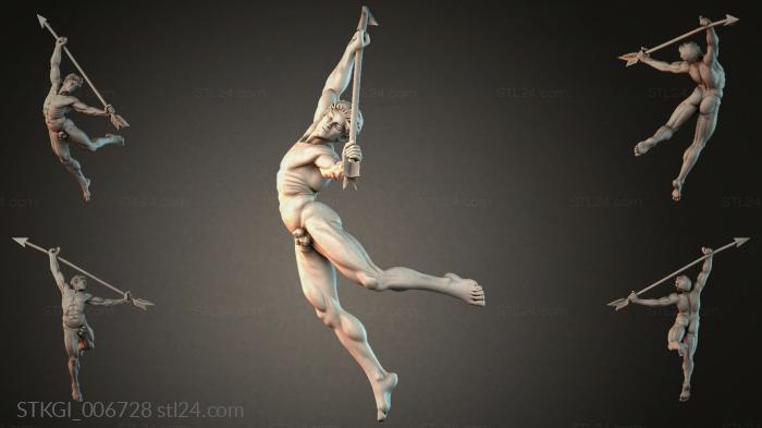 Статуэтки девушек (STKGI_006728) 3D модель для ЧПУ станка