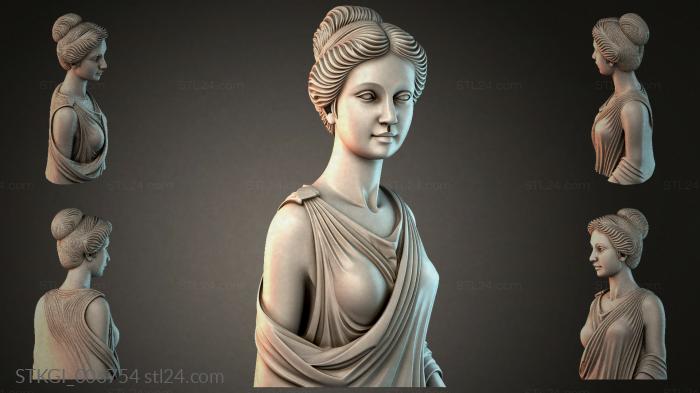 Статуэтки девушек (STKGI_006754) 3D модель для ЧПУ станка