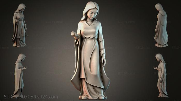 Статуэтки девушек (STKGI_007064) 3D модель для ЧПУ станка