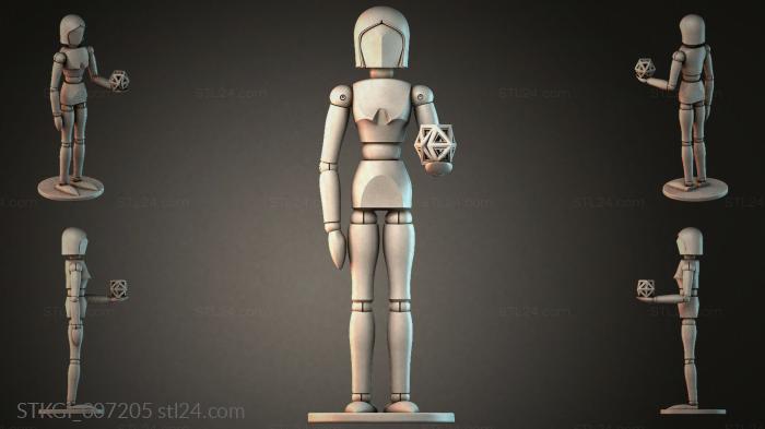 Статуэтки девушек (STKGI_007205) 3D модель для ЧПУ станка