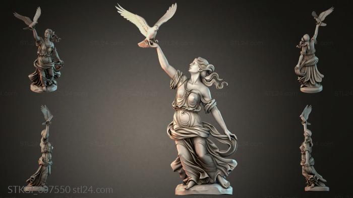 Статуэтки девушек (STKGI_007550) 3D модель для ЧПУ станка