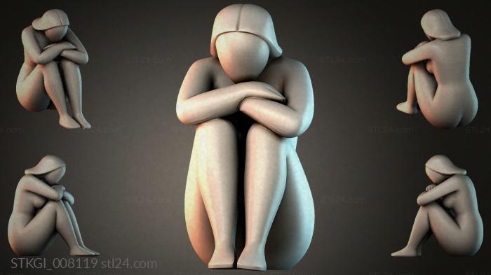 Статуэтки девушек (STKGI_008119) 3D модель для ЧПУ станка