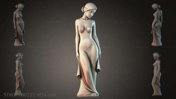 Статуэтки девушек (STKGI_008222) 3D модель для ЧПУ станка