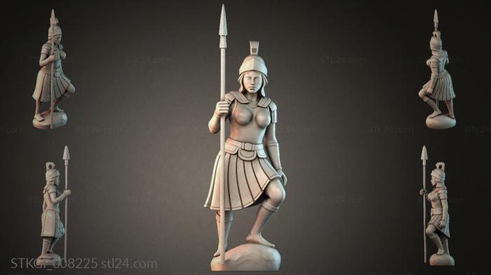 Статуэтки девушек (STKGI_008225) 3D модель для ЧПУ станка