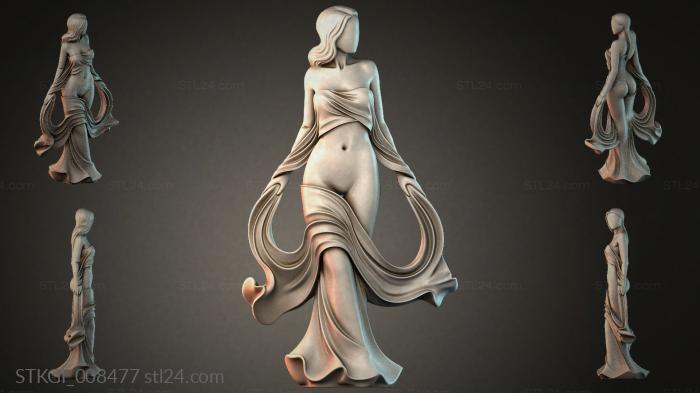 Статуэтки девушек (STKGI_008477) 3D модель для ЧПУ станка
