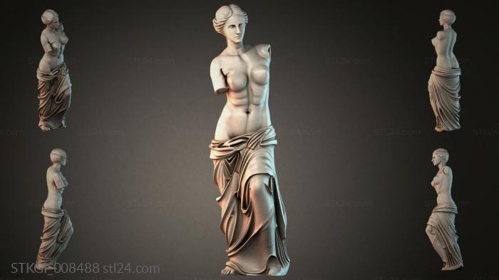 Статуэтки девушек (STKGI_008488) 3D модель для ЧПУ станка