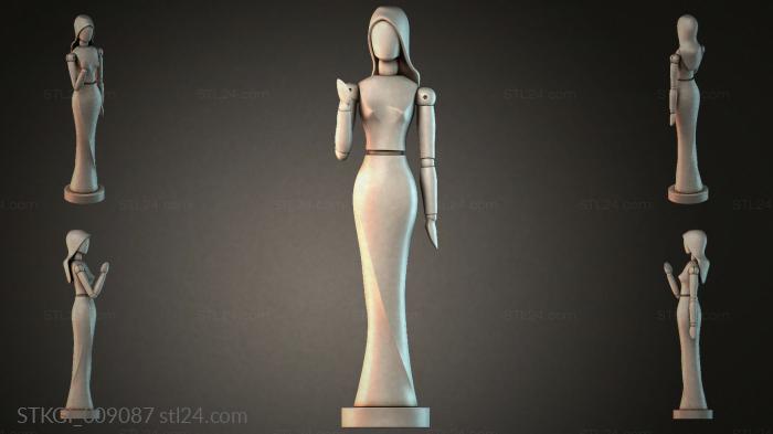 Статуэтки девушек (STKGI_009087) 3D модель для ЧПУ станка