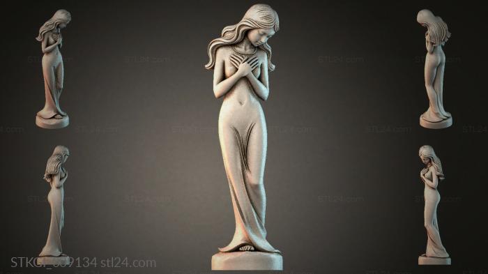Статуэтки девушек (STKGI_009134) 3D модель для ЧПУ станка