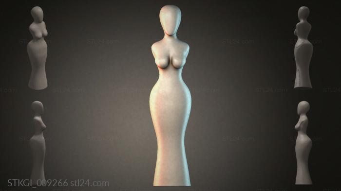 Статуэтки девушек (STKGI_009266) 3D модель для ЧПУ станка