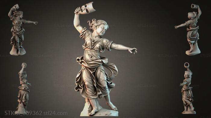 Статуэтки девушек (STKGI_009362) 3D модель для ЧПУ станка