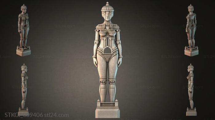 Статуэтки девушек (STKGI_009406) 3D модель для ЧПУ станка