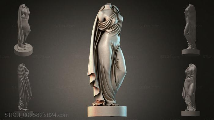 Статуэтки девушек (STKGI_009582) 3D модель для ЧПУ станка