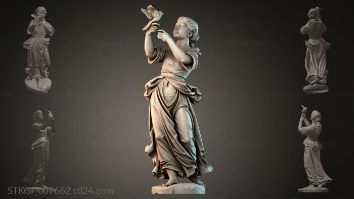 Статуэтки девушек (STKGI_009662) 3D модель для ЧПУ станка