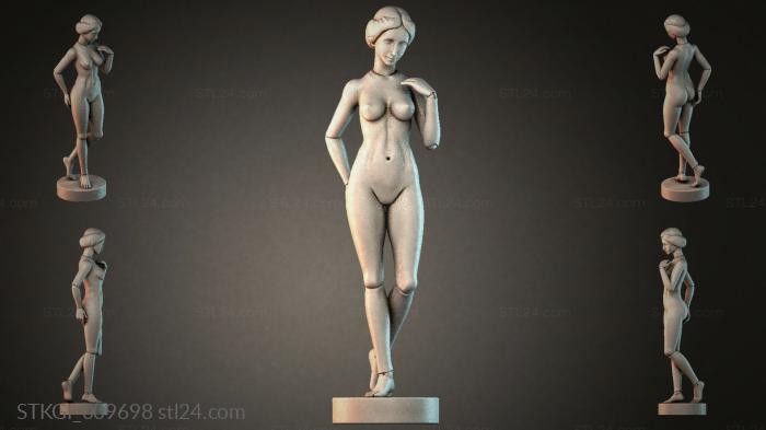 Статуэтки девушек (STKGI_009698) 3D модель для ЧПУ станка