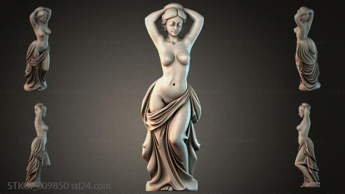 Статуэтки девушек (STKGI_009850) 3D модель для ЧПУ станка
