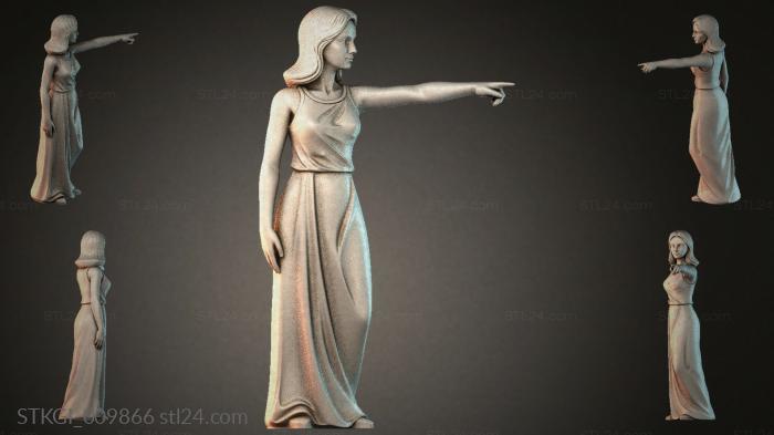 Статуэтки девушек (STKGI_009866) 3D модель для ЧПУ станка