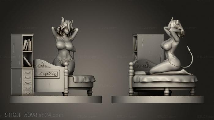 Статуэтки девушки (Meil, STKGL_5098) 3D модель для ЧПУ станка