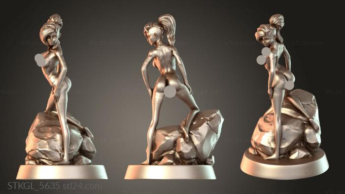 Статуэтки девушки (Мини-ноги Камбион, STKGL_5635) 3D модель для ЧПУ станка