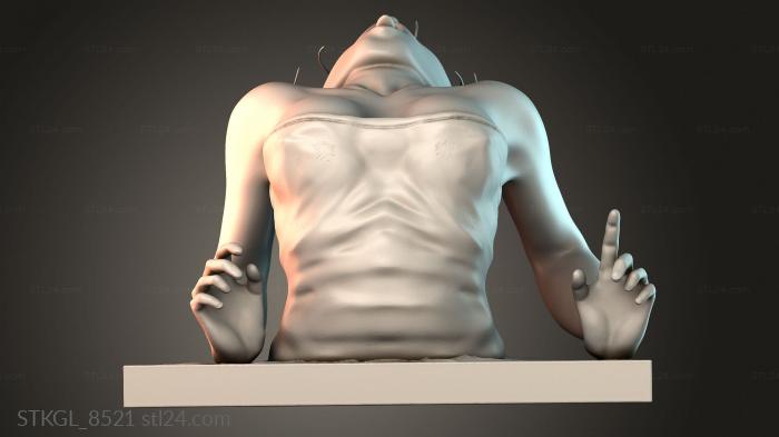 Статуэтки девушки (Женщина, STKGL_8521) 3D модель для ЧПУ станка