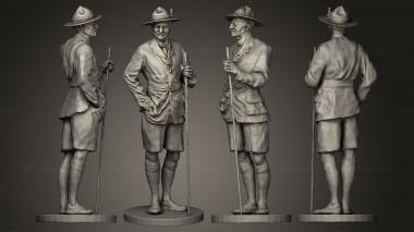 Figurines of people Baden Powell Sculpt 3d model