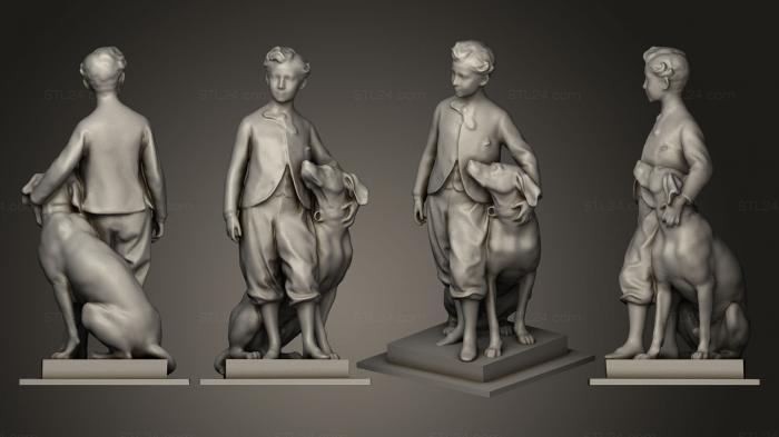 Figurines of people (Le prince imperial et son chien nero, STKH_0035) 3D models for cnc