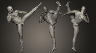 Figurines of people Super Average Man PoseTest 3d model