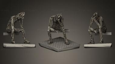 Figurines of people The Thinker zinkglobal 3d model