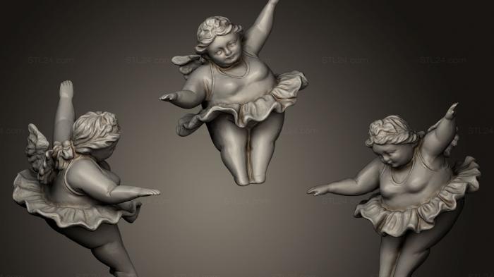 Figurines of people (Ballerina Ornament scanned with peel 2 S, STKH_0083) 3D models for cnc