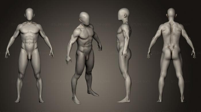 Figurines of people (Body sculpt in Zbrish from scratch tutorial, STKH_0085) 3D models for cnc