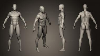 Figurines of people Body sculpt in Zbrish from scratch tutorial 3d model