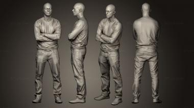 Figurines of people Full body scan with peel 3d 3d model