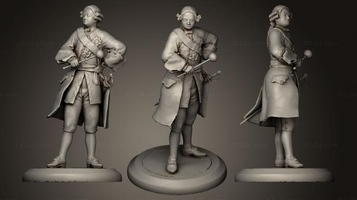 Figurines of people (Kyrylo Rozumovsky Hetman miniature, STKH_0116) 3D models for cnc