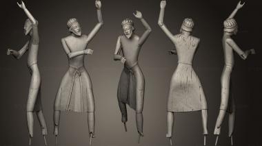 Figurines of people Nicodem Davallament Erill la Vall MEV 3d model