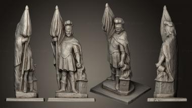 Figurines of people Sculpture of St Florian 3d model