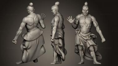 Figurines of people Temple guardian Rijksmuseum Amsterdam 2 3d model