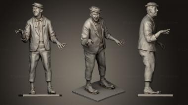 Figurines of people Yury Nikulin clown statue 3d model
