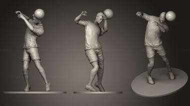 Figurines of people Footballer Headstrike 0193 3d model