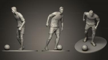 Figurines of people Footballer Prepare To Footstrike 00 3d model