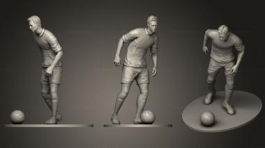 Figurines of people Footballer Prepare To Footstrike 03 3d model