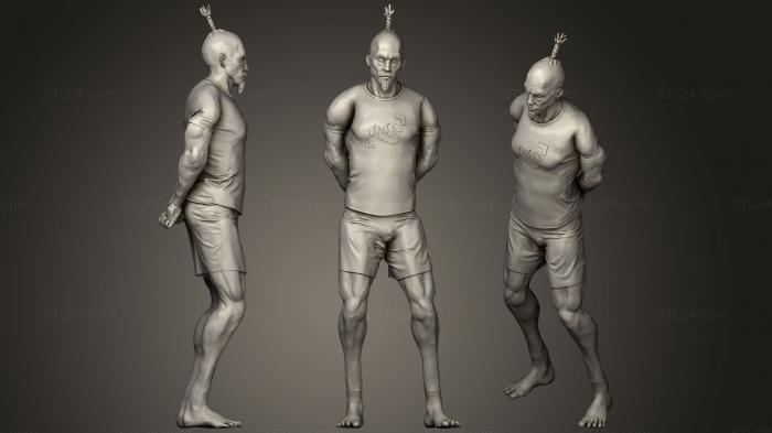 Figurines of people (Netero Fanart from Hunterx Hunter, STKH_0256) 3D models for cnc