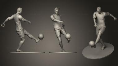 Figurines of people Footballer Footstrike 01 3d model