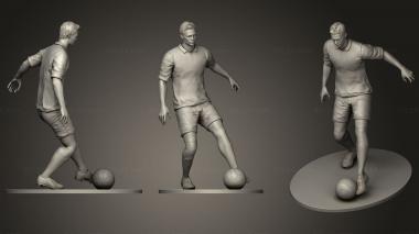 Figurines of people Footballer Footstrike 02 3d model