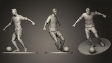 Figurines of people Footballer Footstrike 03 3d model