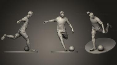 Figurines of people Footballer Footstrike 04 3d model