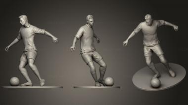 Figurines of people Footballer Footstrike 09 3d model