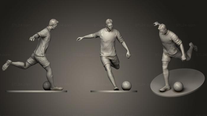 Figurines of people (Footballer Footstrike 0479, STKH_0264) 3D models for cnc