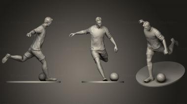 Figurines of people Footballer Footstrike 0479 3d model