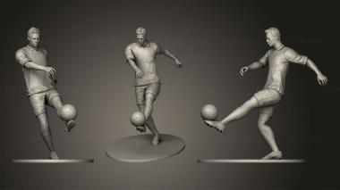 Figurines of people Footballer 02 Footstrike 01 3d model